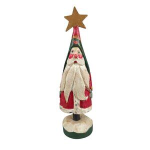 Vintage House of Hatten Folk Santa Claus Figurine Collectible Christmas Decor